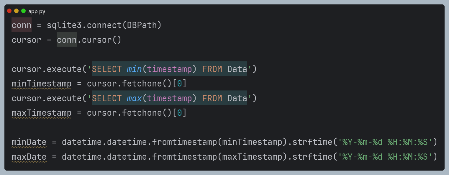 Récupération des bornes
